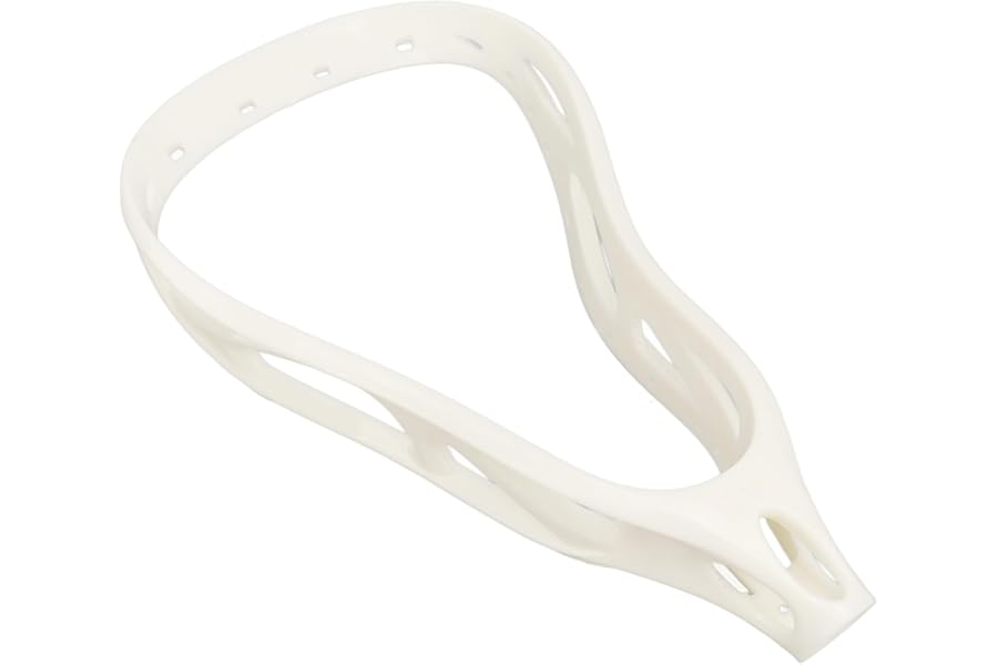 Segrehy Men Lacrosse Head High Strength Nylon Unstrung Attack Lacrosse Head for NCAA Competition Speed Scoop Shortened Throat Design Easy Replace Lightweight Durable Lacrosse Equipment