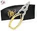 Ingrown ToeNail Clipper Cutter - Professional & Home Use - Tools - Cantilever Germany Product - Podiatry Instrument - Toe Nail Nippers Cutters Clippers + Stylish Safety Pouch, Gold plated,Metal Clipper