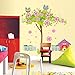 Produktbild LYR123 Hausgarten Eule Blume Baum Zaun Hund Und Zwinger Wandaufkleber Wohnzimmer Schlafzimmer Kinderzimmer Dekor DIY Abnehmbare Tapete Abziehbilder