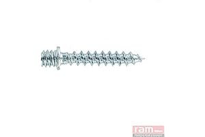 RAM CHEVILLES ET FIXATIONS Ram - Patte à Vis Bois Acier Zingué, 40mm, Argent, Boîte de 100