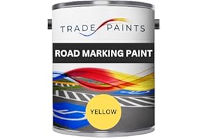 PAINTS4TRADE Heavy Duty Road Line Car Park Marking Paint (2.5 Litre, Yellow)