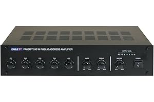 Eagle Pa6240T 240W 100V Line Mixer Amplifier Black