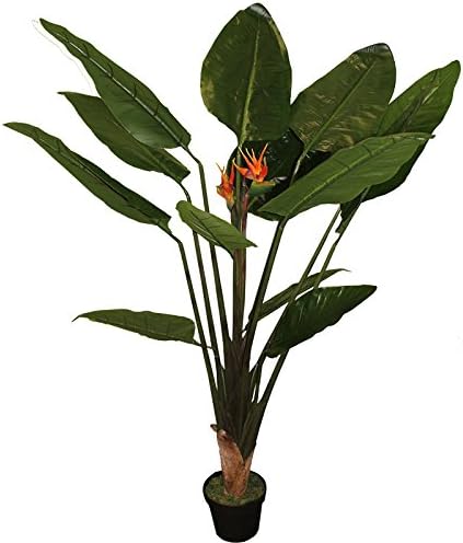 entrada Artificial Paradise Bird Plant, Green, 9" x 15" x 42"