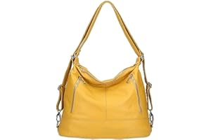 Bottega Carele Borsa a spalla trasformabile in Zaino in vera pelle BC7170. Made in Italy