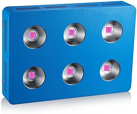 Dominator 1200W(6pcs x 200w Integrated Leds) COB LED Grow Light Full Specturm for Flower Vegetable Stage Indoor Plant Growing