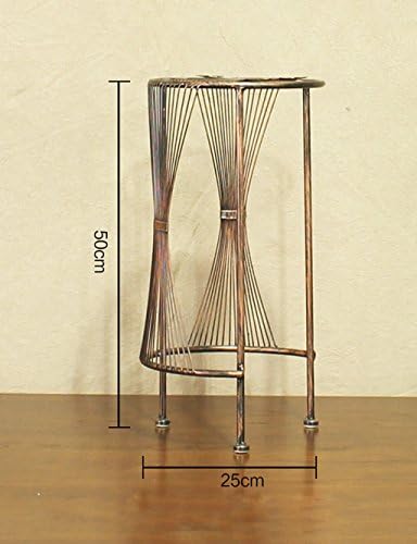 CAIJUN flower rack Thickening Iron Flower Rack European-style Combination Of Flower Pot Frame Living Room Iron Flower Rack Multi - Floor Balcony Retro Potted Frame Balcony Corridor Floor Type Basin Frame Office Flowerpot Rack ( Size : F2-50*25cm )