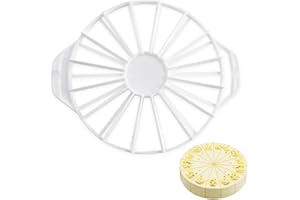 GIDWRIY Cortador de Tartas en Porciones 14/16,Marcador Porciones Tarta Plastico,Lira para Cortar Bizcocho,Divisor de Tartas,Cortador de Reposteria,Utensilios de Cocina para Cortar Accesorios