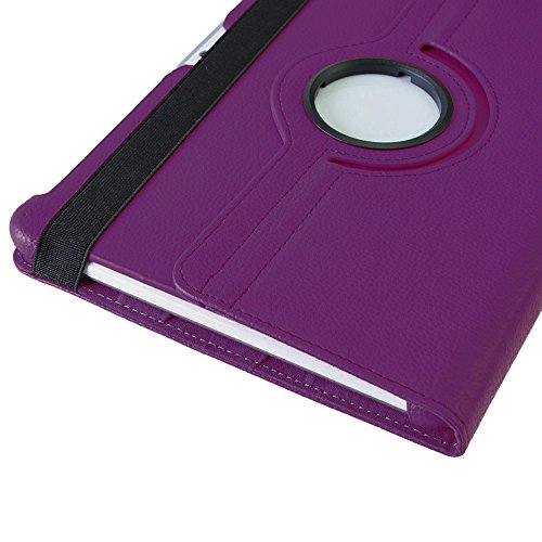 COOVY® 360° ROTATION COVER FÜR SAMSUNG GALAXY TAB 10.1 N GT-P7500 GT-P7501 GT-P7510 GT-P7511, TAB 2 10.1 GT-P5100 GT-P5110 SMART HÜLLE TASCHE ETUI CASE SCHUTZ STÄNDER Farbe lila - 5