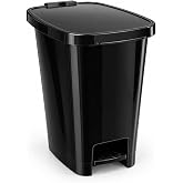 Miss Collection L&uuml;x Serisi Pedallı 25 Litre &Ccedil;&ouml;p Kovası Siyah