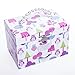 Personalised Wooden Girls OWL Musical Jewellery Box Gift For Christmas/Flower Girl/Christening/Birthday (1367)