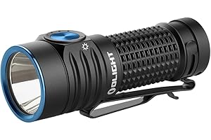 OLIGHT BatonTurbo Torcia 1000 Lumen e 510 Metri di Alcance LED Portatile Ricaricabile ad Alta Potenza per Illuminazione Notturna, Campeggio, Escursionismo, Explorazione di Grotte e Uso Domestico(Nero)