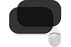 DTTRA Tendine Parasole Auto Bambini 2 pezzi 50x30cm, Universali Parasole per finestrini laterali accessori auto, Tende Coprisole Oscuranti per Finestrini Posteriori, protezione solare raggi UV