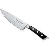 Tescoma 884529 Azza Coltello Cuoco, Acciaio Inossidabile, Nero, 16 cm, 1 Pezzo