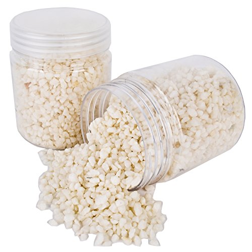 Steine Deko Granulat fein 300g weiss Streudeko Rocks Nuggets (Creme)
