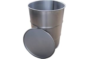 KETOPLASTICS Keto Plastics 205 LITRE/45 GALLON STEEL DRUM/BARREL/CONTAINER FOR BBQ SMOKER