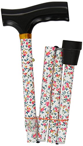 Folding Adjustable Walking Sticks - 29-33" Pink Flowers [Electronics]