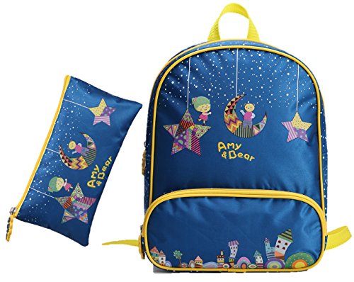 Preisvergleich Produktbild AMY & BEAR Kinder-Rucksack mit GRATIS Federtasche