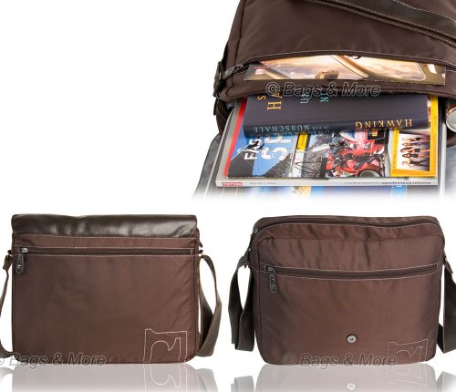 DANIEL RAY Umhängetasche BOUND Schultertasche Laptop Tasche Braun - 4