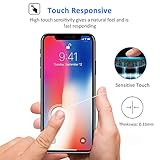 proteccion pantalla iphone x Resistente a los arañazos, protege totalmente la pantalla; resistente a los arañazos, a prueba de polvo, impermeable, anti-grasa; es muy flexible, pero no rompible; diseñado especialmente para Apple iPhone X (5.8 inch)