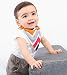 iZiv 4 PACK Baby Bandana Drool Bibs with Adjustable Snaps, Waterproof TPU Lining 0-2 Years (Color-5)