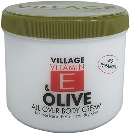 Village Cosmetics Vitamin E Body Cream, Olive 500 ml