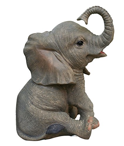 Niedliche Dekofigur Elefant Glückselefant Afrika Deko afrikanische Skulptur - 4