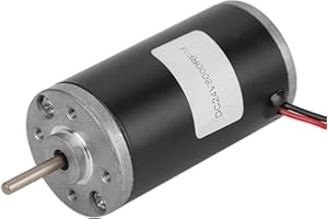 HILITAND Moteurs à Courant Continu Aimant Permanent 31ZY 6V/12V/24V 3500-8000RPM CW/CCW Permanent pour Générateur DIY (24V 8000rpm)