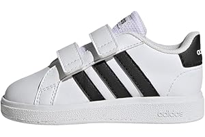 adidas Scarpe da Ginnastica Bianche Grand Court Lifestyle Hook And Loop