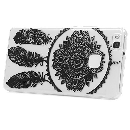 Huawei P9 Lite Hülle Badalink 3 in 1 UltraSlim Schutzhülle TPU Gemalt Handyhülle Silikon Case Cover Handytasche Anti-Rutsch Kratzfest Handyhülle - 3