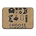 Produktbild quanzhouxuhuixiefu Choose Your Weapon Gamer Non-Slip Outside/Inside Floor Mat for Health and Wellness Offices Bathroom Doormat 23.6"x 15.7"