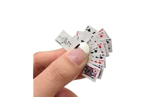 ZYZYZK 3 zestaw kart do gry, mini karty do gry 54 karty podróż gra miniaturowa poker dekoracja domu zabawki do gier stołowych, do zabawy w domu