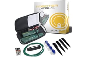 Roboter Deals Kabelbruch-Detektor, Suchgerät, Schleifenfehler für alle Rasenmähroboter inkl. Reparatur-Set mit Draht, Kabelverbinder u. Rasennägel