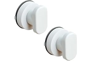 IUSOT 2 maniglie per porte, ventose per finestre, balconi e terrazze, maniglia per esterni, forte ventosa per cassetti, coperchio per WC, maniglie portatili con forte ventosa (bianco)