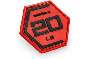 TRAINLIKEFIGHT - Parche Posterior (Macho/Hook) para colocar en Chalecos, o cualquier superficie con Hembra/Loop (No incluye Hembra/Loop para coser en superficies)