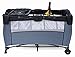 Portable Baby Child Travel Cot Bed Bassinet Play Pen Playpen (black)