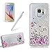 Produktbild Girlyard Hülle für Galaxy S9 Glitzer Flüssig, 3D Kreative Transparent PC+TPU Schutzhülle Schwimmend Treibsand Sterne Design HandyHülle Anti-Rutsch Kratzfest Etui für Samsung Galaxy S9 - Silber