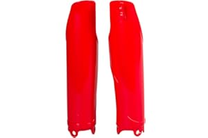 Polisport 8351700003 - Set di Protezioni Forcella in Polipropilene Antiurto Senza bulloneria Compatibile con Le Moto Honda in Colore Rosso