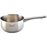 WECOOK Saucepan 18/10 Stainless Steel, &Oslash; 20 cm, 2.7 L, Induction | 1/4" Thermodifuser Bottom, Pouring Spout, Measuring Scale,