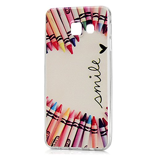 BADALink TPU Case Dreierpack Silikon Hülle für Samsung Galaxy A3 (2016) FederLeicht Hülle Gummi Bumper Cover Schutz Schale Siliconcase Silikon Tasche Schutzhülle für Samsung Galaxy A3 (2016) Einhorn Farbe Schmetterling Windspiel - 6