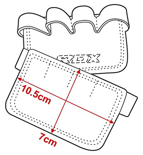 RDX Gym Leder Gewichtheben Griffe Krafttraining Griffpolster Fitness Griffpads - 2