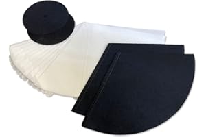 MOHMUS Juego de filtros de aspiradora Adecuado para Filterqueen Majestic Queen 360-12x filtros cónicos + 2X filtros de carbón Activado + 2X filtros de protección del Motor