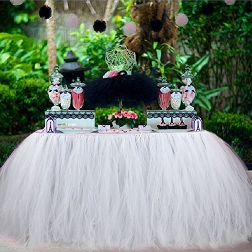 Aytai Tüll-Tischrock, Tisch-Tutu, für Hochzeitsfeiern, Babypartys, Geburtstage, Prinzessinnenfeiern - 5