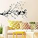 Produktbild Saingace® Wandaufkleber Wandtattoo Wandsticker,Eichhörnchen auf langem Baum-Zweig-Wand-Aufkleber Tier-Katzen-Kunst-Abziehbild Kinderzimmer-Dekor