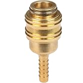 Einhell Orijinal Hızlı Bağlantı Nipeli, &empty; 6 mm 4139301 | Kompres&ouml;r aksesuarı | sağlam pirin&ccedil;ten &uuml;retilmiştir | basın&ccedil;lı hava 