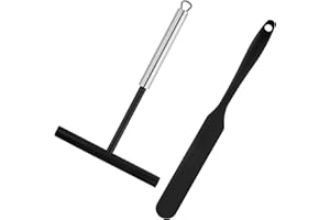 JRSHIRLEYLTD Crepe-Verteiler, Edelstahl Crepes Verteiler mit 1 Stück Silikon Spatel, Crepe Maker, Crepes Teig Verteiler zum Kochen