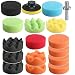 Produktbild justfund 7,6 cm (80 mm) höhere Brutto Polieren Pads Kit für Auto Polierer mit Bohrer Adapter Set Kit Stück 19pcs