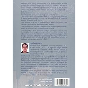 Guide pratique de la traduction juridique : Anglais-Français