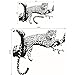 H&D Animal Wild Zoo Wall Decal Sticker Living Room Stickers Removable PVC Wall Sticker Home Decor Living bedroom Sticker Wall Paper Decals For Kid's Room (Cheetahs)
