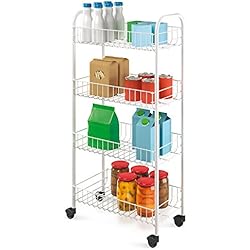 Metaltex Pisa Chariot à roulettes Revêtement plastique 4 paniers