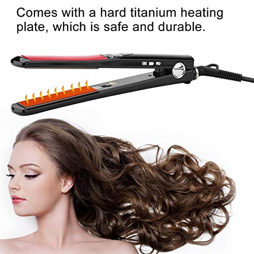 Mini Hair Straighteners Adjustable Temperature Flat Titanium Heating Plate Salon Style Tool for Instant Hair Styling for Straight Hair and Curly Hair Red Black UK reviews Mini Hair Straighteners Adjustable Temperature Flat Titanium Heating Plate Salon Style Tool for Instant Hair Styling for Straight Hair and Curly Hair Red Black UK